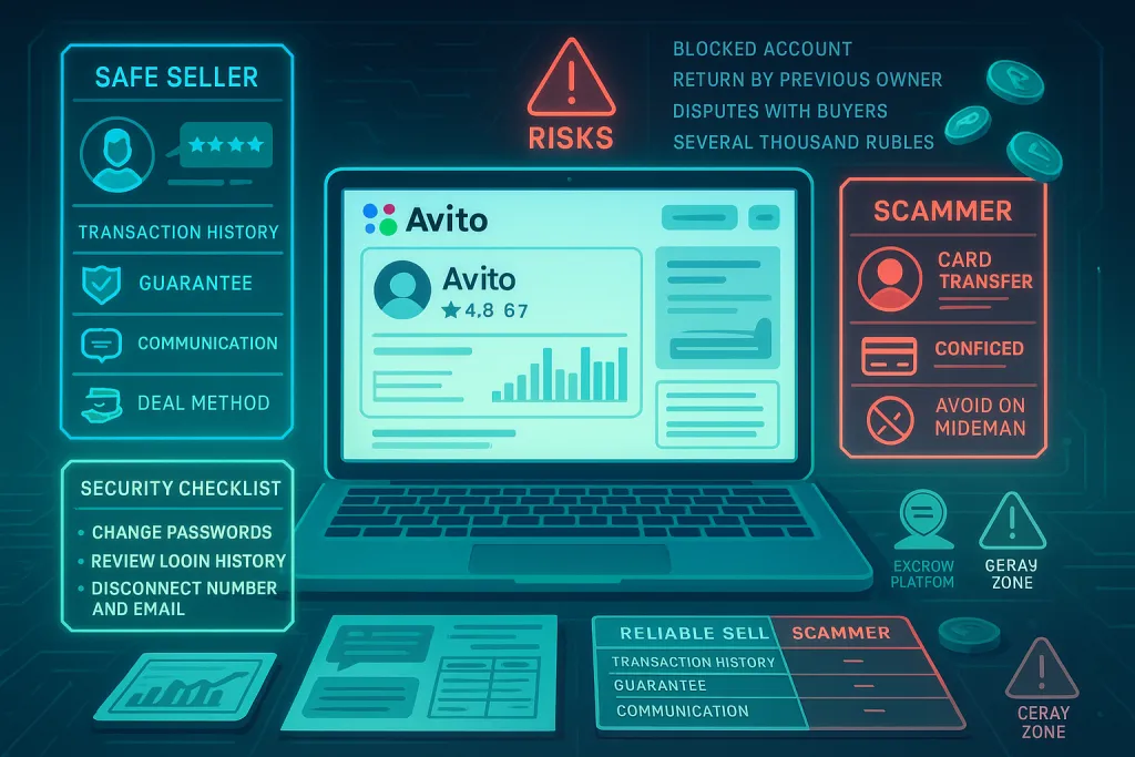 Как безопасно купить аккаунт Авито: проверка продавца, выбор способа оплаты и защита от рисков