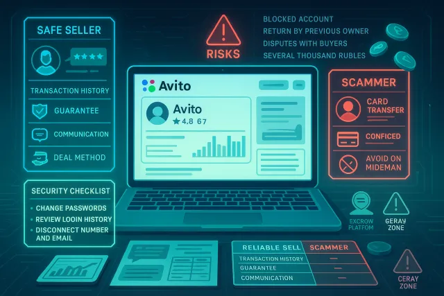 Как безопасно купить аккаунт Авито: проверка продавца, выбор способа оплаты и защита от рисков